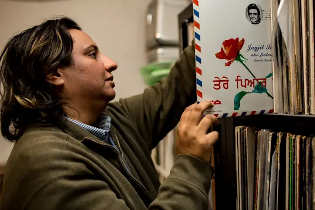 DJ Rekha pulls favorites from her vinyl record collection in Brooklyn
